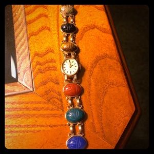 Pedre Scarab Vintage Watch Bracelet
